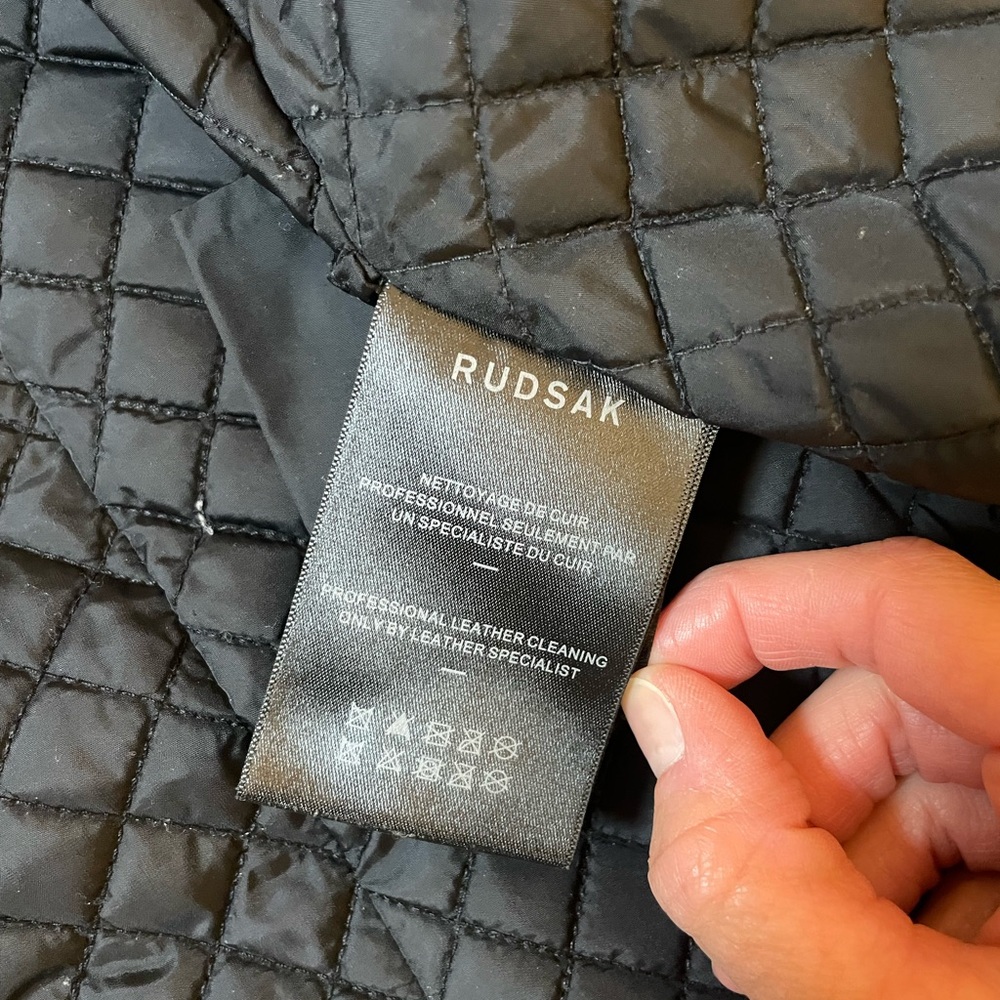 RUDSAK Black Leather Jacket - Picture 3 of 13